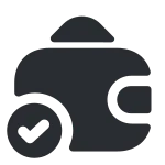 Wallet Check SVG Icon